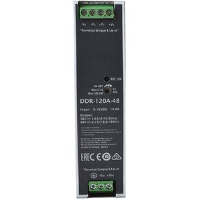 DDR-120A-48 48V 2.1A 100W DIN-Rail Power Supply, Wide Input, for Railway & Industrial Applications