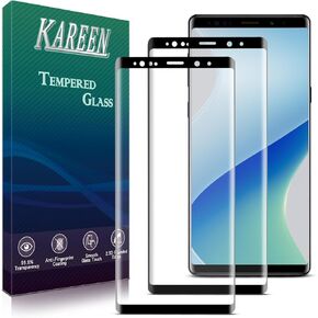 KAREEN 2 Pack Screen Protector for Samsung Galaxy Note 8 Tempered Glass Film, 3D Full Coverage, 9H Hardness, Anti Scratch, Bubble Free