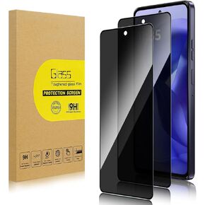 2 Pack Privacy Screen Protector for Motorola Moto G 2025/ Moto G Play 2025 [Anti-Spy Tempered Glass], Ultra HD, Anti-Scratch, Bubble-Free, Easy Install 9H Protective Glass for Moto G 2025