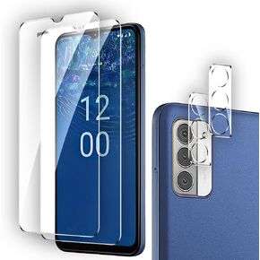 2+2 Pack Tempered Glass Screen Protector for Nokia G310 5G with Camera Lens Protector,Ultra HD, 9H Hardness,Case Friendly