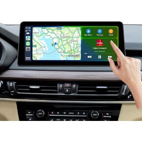 12.3-Inch Car Stereo for BMW X5 F15 X6 F16 (2014-2017) NBT System, Wireless CarPlay Android Auto Upgrade Factory Radio Bluetooth WiFi Touch Screen (NBT-12.3"-Linux)