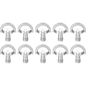 MECCANIXITY 10 Pcs Camera Screw Mount Set 1/4 Inch Quick Release Screw for Camera, Tripod Screw Adapter, Monopod, Flash Light