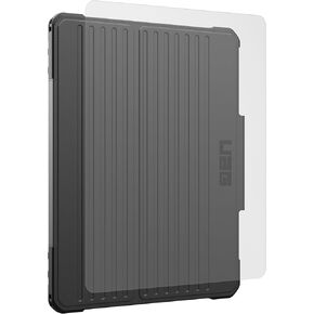 UAG Urban Armor Gear Designed for iPad Air 13" 1st Gen 2024 Case Metropolis SE Black Bundle with Tempered Glass Shield Screen Protector