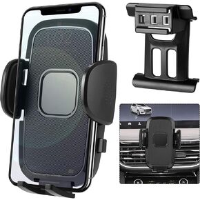 Car Cell Phone Holder Mount for Ford Escape 2025 2024 2023 2022 2021 2020 Accessories, Dashboard & Air Vent Bracket with Custom Base Compatible for 4.0"-7.0" Cell Phones