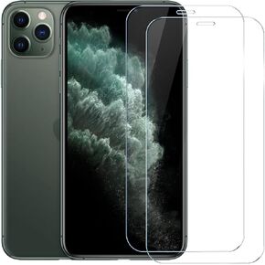 TENOC Screen Protector for iPhone 11 Pro & iPhone X & iPhone Xs, 2-Pack Clear 9H Tempered Glass Film Cover Sensor Protection Case Friendly for 5.8 inch