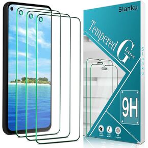 Slanku [3-Pack] Screen Protector for Google Pixel 4a (5G) Tempered Glass, 9H Hardness, Anti Scratch, Bubble Free, Case Friendly