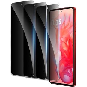 Privacy Screen Protector for Motorola Moto G Stylus 5G 2024, Shatterproof Tempered Glass Accessories, Tempered Glass Film, Case Friendly Ultra Resistant 9H Hardness Anti-Glare HD Black -3 Pack