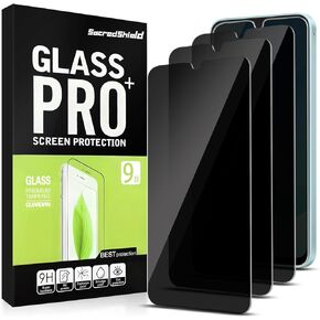 [3-Pack Privacy Screen Protector for Samsung Galaxy A16 5G Tempered Glass, 9H Hardness, Bubble Free