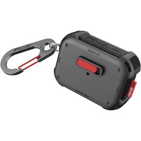 SKRM SKINARMA Mecha case Compatible with AIRPODS PRO 2 (Gunmetal)