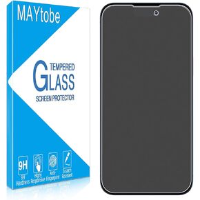 MAYtobe [2-Pack Matte Screen Protector for iPhone 15 Pro, iPhone 15 Tempered Glass, Anti-Fingerprint, Smooth as Silk, Anti Scratch, Anti-Reflection, Easy to Install