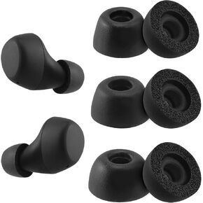 Replacement Foam Ear Tips for TOZO A1 Wireless Earbuds, Ultimate Comfort, 3 Pairs (S/M/L)