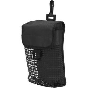 Scuba Diving Gear Bag, Safety Smb Dive Mesh Bag Finger Reel Storage Pocket Carry Case Rotatable Hook Waist Pouch With Buckle Snorkeling Snorkel Equipment Fins Swimming Sports