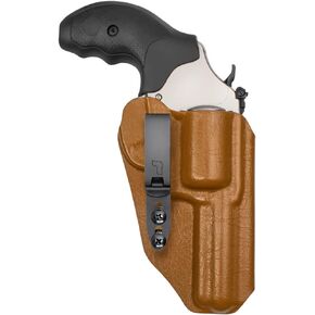 Tulster RATH IWB Kydex Revolver Holster fits: Smith & Wesson Model 60 3" J-Frame .357 Magnum | Ambidextrous Inside The Waistband Appendix Concealed Carry