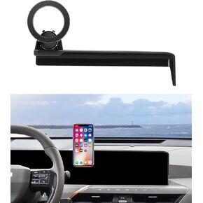Car Phone Holder for 2024 KIA EV9 Accessories 12.3-Inch Screen Fixed Clip, 360° Rotation Phone Mount Compatible with MagSafe, Cell Phone Holder Does Not Affect Air Vent