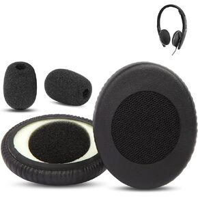 Prime Earpads Replacement Compatible with Sennheiser SC160 SC165 SC130 SC135 USB Headphones Ear Pads Cushion(Protein Leather/Memory Foam)