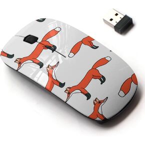 2.4G Wireless Mouse with Cute Pattern Design for All Laptops and Desktops with Nano Receiver - Cartoon Doodle Linear