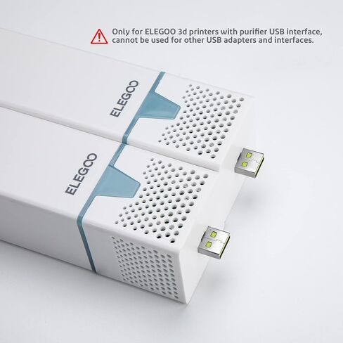 ELEGOO Mini Air Purifier with Activated Carbon Filter and Universal Adaptor for LCD/DLP/MSLA Resin 3D Printer(Pack of 2) in Saudi Arabia