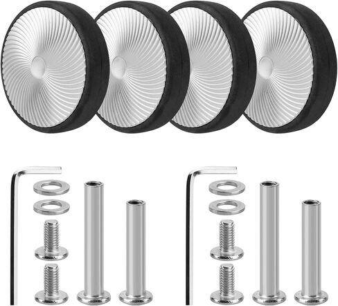 مجموعة عجلات بديلة للأمتعة مكونة من 8 عبوات OD 57 مم، عجلات دوارة لحقيبة السفر العالمية، عجلات بديلة لحقيبة الأمتعة in Kuwait