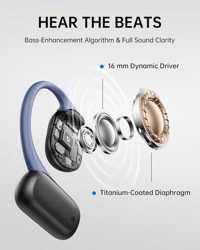 Baseus Bowie MC1 Open Ear Earbuds with Bowie MF1 Open-Ear Earbuds, Hi-Res Wireless Audio with LDAC, Rich Bass, Comfortable Silicone Cushion Design, 60H Play, AI Clear Calls, Bluetooth 5.4, Waterproof in Saudi Arabia