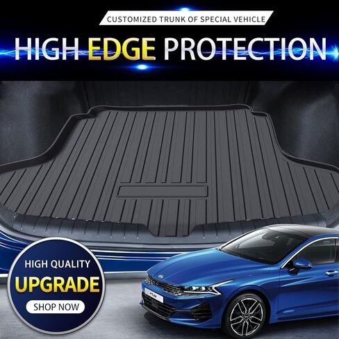 Custom Fit for Cargo Liner 2022 2023 2024 Kia Carnival (Non-Hybrid Models Only) Behind The 3rd Row - Trunk Mat Liner All Weather Durable Odorless 3D Anti-Slip Rear Trunk Floor Mat in Kuwait