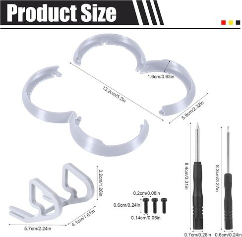 Drone Protector Kit for DJI Neo, Drone Accessories Plastic Protective Cover Bumper Guard with Screw and Screwdriver Compatible with DJI Neo (Gray) in Saudi Arabia