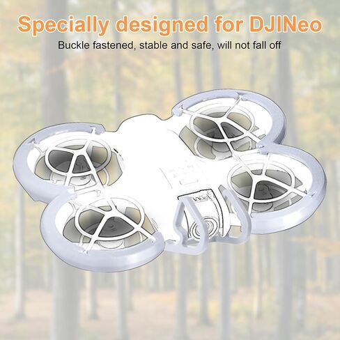 Drone Protector Kit for DJI Neo, Drone Accessories Plastic Protective Cover Bumper Guard with Screw and Screwdriver Compatible with DJI Neo (Gray) in Saudi Arabia