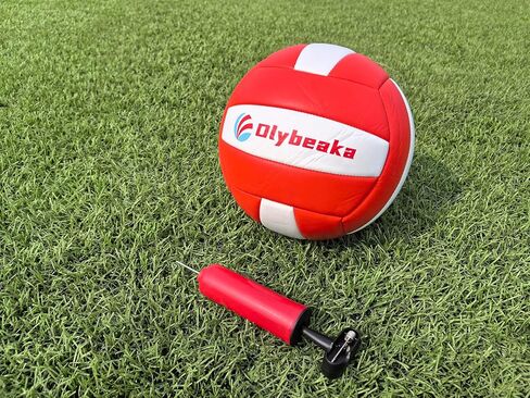 شبكة كرة طائرة، شبكة تدريب للكرة الطائرة بطول 12 قدمًا مع كرة طائرة من البولي يوريثان، شبكة تدريب قائمة بذاتها بـ 5 ارتفاعات قابلة للتعديل ومستقرة للغاية للفناء الخلفي في الهواء الطلق مع حقيبة رمل وأوتاد وحقيبة حمل in Kuwait