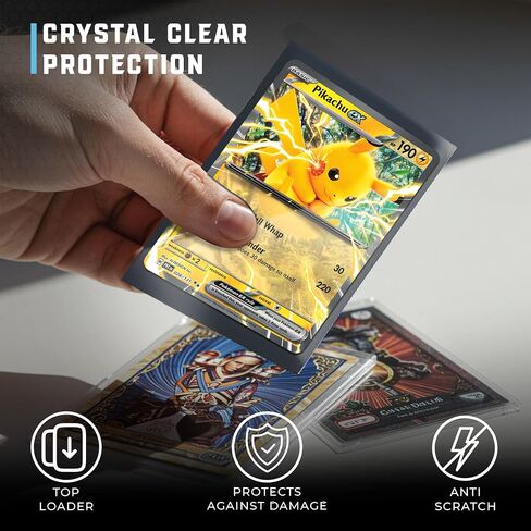 CardGuard Premium Clear Card Sleeves, 100ct – Standard Size Penny Sleeves for Pokémon, Sports Cards, Baseball, Football, and Collectible Trading Cards – Acid-Free, PVC-Free, Durable Protection in Kuwait