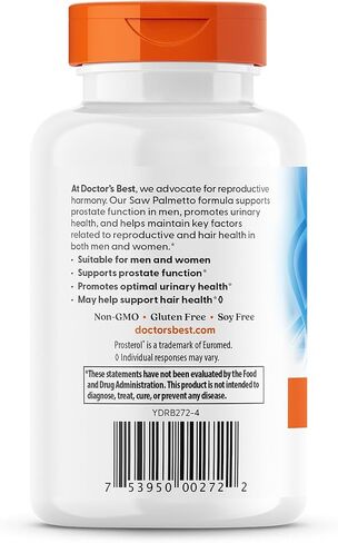Doctor's Best Saw Palmetto 320 Mg Softgels, 180 Count in Saudi Arabia