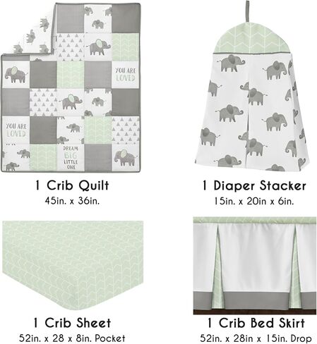 Sweet Jojo Designs Boho Llama Baby Boy Girl Nursery Crib Bedding Set - 4 Pieces - Gender Neutral Beige Taupe Tan Bohemian Southwest Watercolor Mountain Cactus Alpaca Farmhouse Animal Aztec Geometric in Saudi Arabia