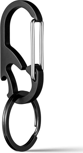 TISUR Titanium Carabiner Keychain Clip, Anti-Lost Key Ring Holder, Heavy Duty Key Chain Bottle Opener for Men Women in Saudi Arabia