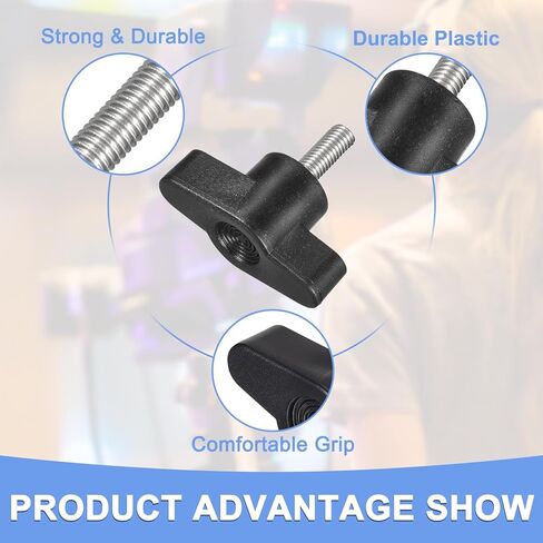 مقابض براغي تثبيت - 5 قطع براغي إبهام على شكل حرف T تناسب إزالة مقبض شد اليد واستبدال قاعدة المظلة - 304 من الفولاذ المقاوم للصدأ - (M5 × 25 مم) in Kuwait