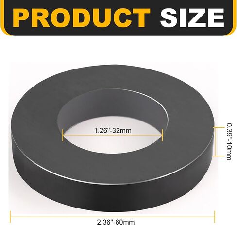 TRYMAG Ceramic Block Magnets, 17/8"x7/8"x3/8" Heavy Duty Industrial Ferrite Ceramic Magnets for Crafts, 6 Pack Large Rectangular Crafts Magnets for Hobbies, Fridge, Science, and Notice Boards(Grade 8) in Kuwait