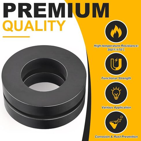 TRYMAG Ceramic Block Magnets, 17/8"x7/8"x3/8" Heavy Duty Industrial Ferrite Ceramic Magnets for Crafts, 6 Pack Large Rectangular Crafts Magnets for Hobbies, Fridge, Science, and Notice Boards(Grade 8) in Kuwait
