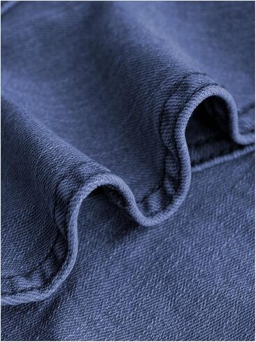 Girl's Casual Elastic High Waist Solid Ruffle Hem Regular Fit Denim Skort Skirt in Saudi Arabia