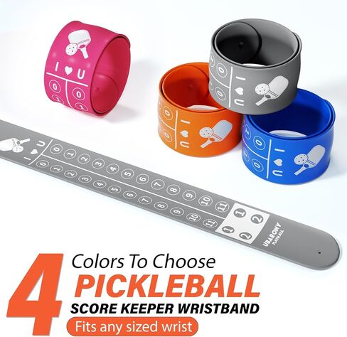 Pickleball Score Keeper, 8 Portable Pickleball Scoreboard Counter Scorekeeping Tracker Wristband for Sports Games Indoor & Outdoor Yard, Cornhole, Ping Pong in Kuwait