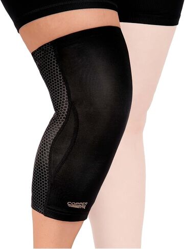 Copper Fit Recovery Knee Compression Sleeve - Breathable, Second Skin Feel - Arthritis, Joint Pain, Circulation - For Men and Women (Large) in Kuwait