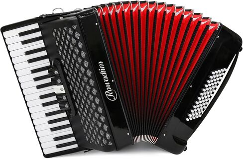 Accordion, 34 Key 60 Bass Keyboard Accordion, Professional Accordion, Adult Accordion Educational Instrument for Beginners and Students (black) in Kuwait