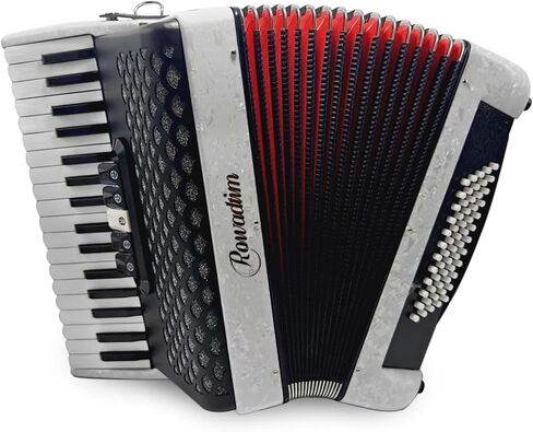 Accordion, 34 Key 60 Bass Keyboard Accordion, Professional Accordion, Adult Accordion Educational Instrument for Beginners and Students (black) in Kuwait