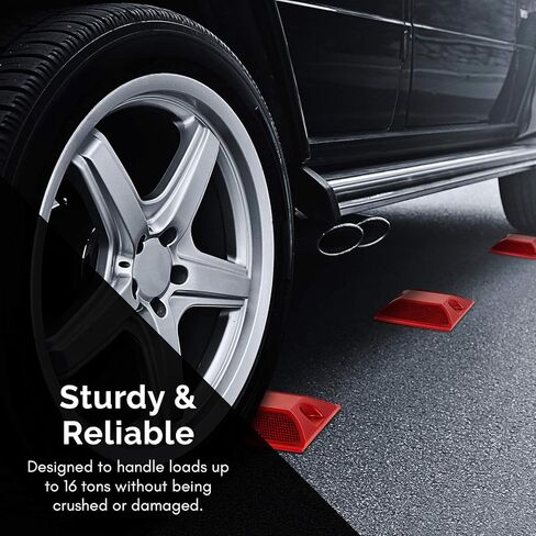 عبوة من 10 قطع من علامات الرصيف والممرات التجارية العاكسة (أبيض) in Kuwait