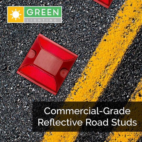 عبوة من 10 قطع من علامات الرصيف والممرات التجارية العاكسة (أبيض) in Kuwait