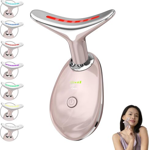 العلاج بالضوء الأحمر للوجه، مدلك الوجه فلوفيركيتي LED، جهاز الضوء الأحمر، أداة الوجه المنزلية للعناية بالبشرة (أسود، 3 ضوء) in Saudi Arabia