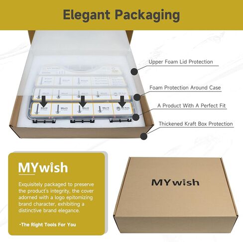 M6 Bolt, 224Pcs M6 x 12/16/20/25/30mm, M6x1.0 Bolt, Flanged Hex Head Bolts with Flange Nuts Washers, 304 Stainless Steel M6 Screws, Metric Bolt Assortment, DIN 6921 by Mywish in Kuwait
