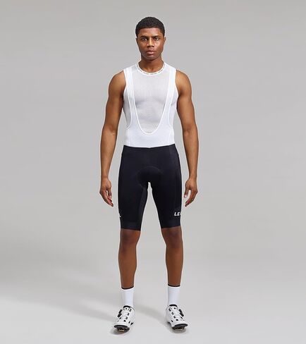 شورت رياضي للرجال II | شورت مبطن لركوب الدراجات من الشامواه مع حشوات جل | كحلي/زعفران | واسطة in Kuwait