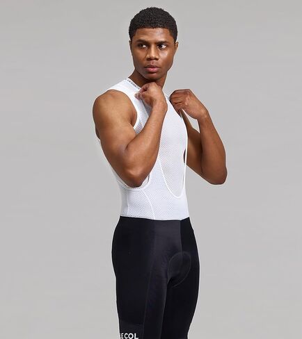 شورت رياضي للرجال II | شورت مبطن لركوب الدراجات من الشامواه مع حشوات جل | كحلي/زعفران | واسطة in Kuwait