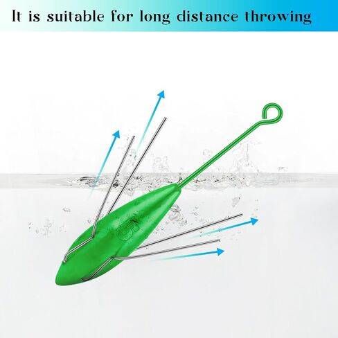 5 PCS SPUTNIK SCHOURSERS الأوزان الأزواج ، والأوزان الرصاصة سبوتنيك لركوب الأمواج مع ذيل طويل ، وتصفح الصيد غطس الصيد والأوزان في مياه السلاح السلور المالح شاطئ الصيد المحيط in Kuwait