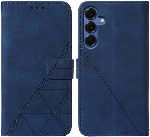 S25 Wallet Phone Case,Card Holder Slots Wrist Strap TPU Interior Protective,Stand PU Leather Folio Flip Cases Cover for S25 2025 (Blue) in Kuwait