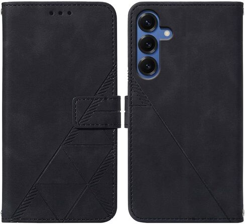S25 Wallet Phone Case ، Slots Slots Strap TPU Interior Protection ، Stand Pu Leather Folio Flip Cover for S25 2025 (Blue) in Kuwait