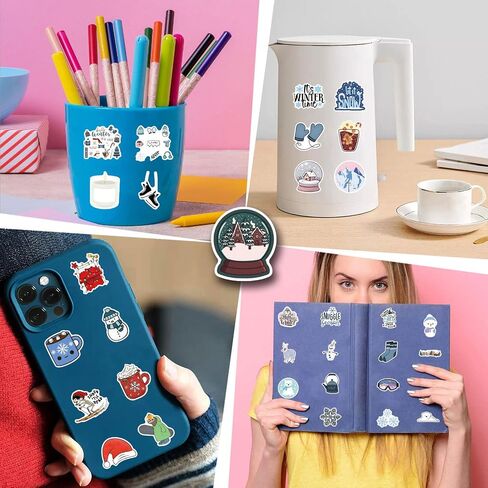 50PCS Snake Stickers Pack Party Favors Waterproof Vinyl Cute Snake Stickers Cartoon Laptop Decals for Laptop Water Bottles Skateboard Computer Scrapbook in Saudi Arabia