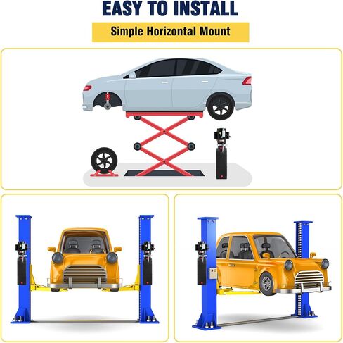 Litake Double Acting Hydraulic Power Unit 12V 8.5 Quart Car Lift Hydraulic Pump Power Unit, Hydraulic Pumps with 8L Steel Tank, Car Lift Hydraulic Power Unit for Auto Repair in Kuwait